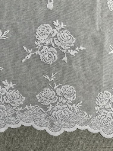 Floral net curtains - floral,
