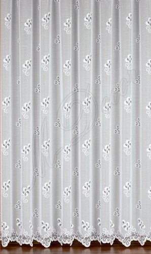 Jacquard floral net curtain - jacquard,