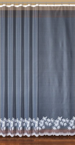 Jacquard floral net curtain - floral,