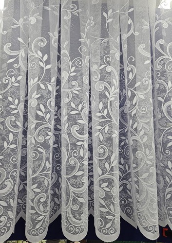 White lace cheap net curtains - white,