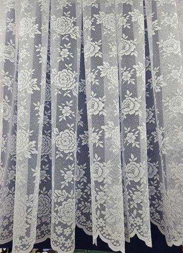 White lace cheap net - white,