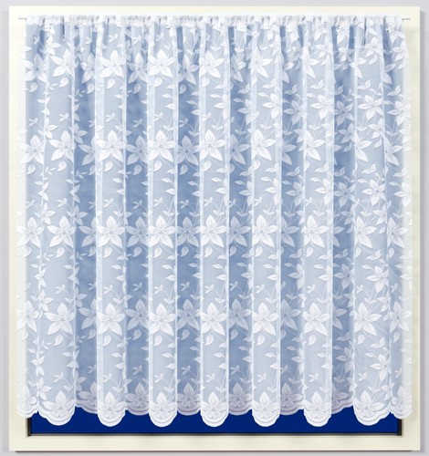 White net curtain - white, heavy