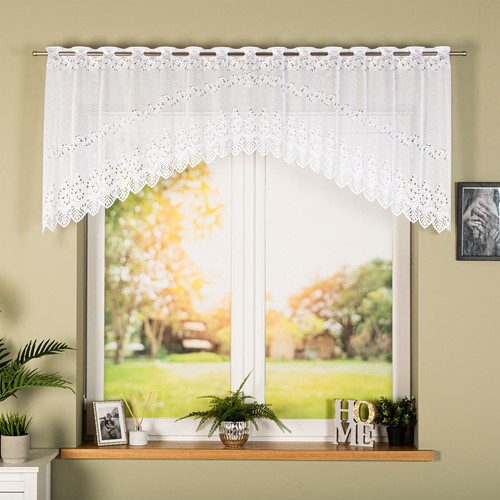 Jardiniere arched net curtain - arched,