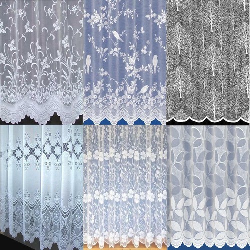 Scalloped white net - net, curtains
