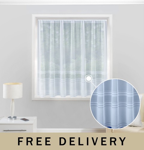 Hudson striped net curtains - striped,