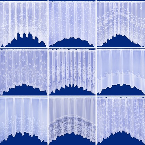 Jardiniere arched net curtain - net,
