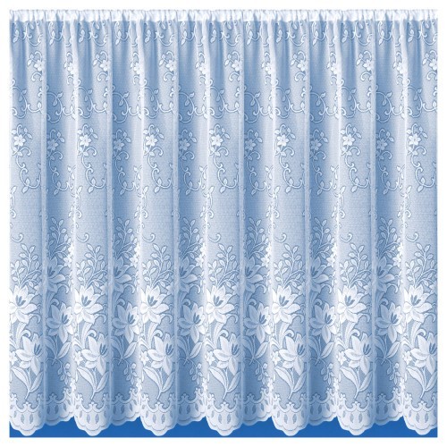 Net curtains floral lace white - net,